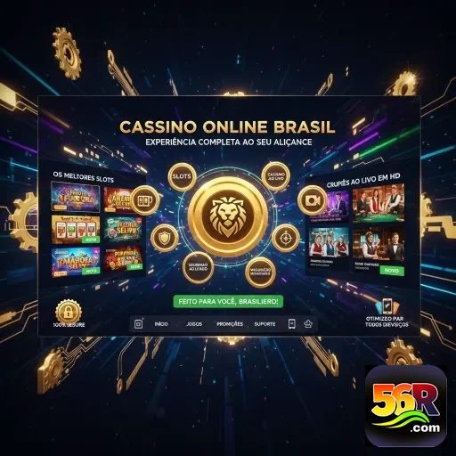 Ilustração de Acesse o Cassino Online 56r com Total Segurança