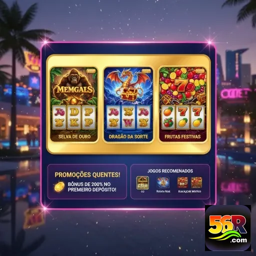 Ilustração de Descubra a plataforma de jogos 56r com segurança reforçada